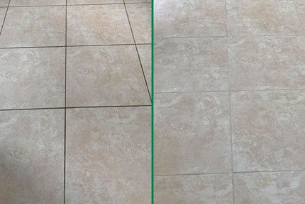 How to clean floor grout lines