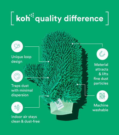 Koh Dusting Mitt chenille fabric