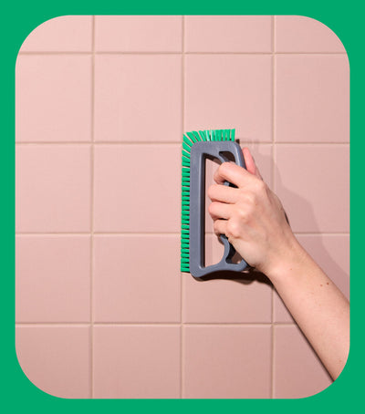 Koh Grout Brush cleaning grout lines