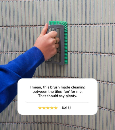 Koh Grout Brush in use