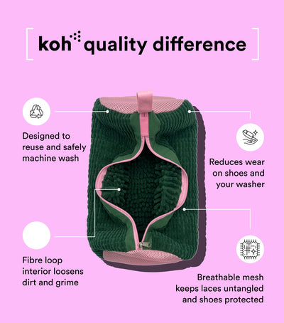Koh Shoe Washing Bag features