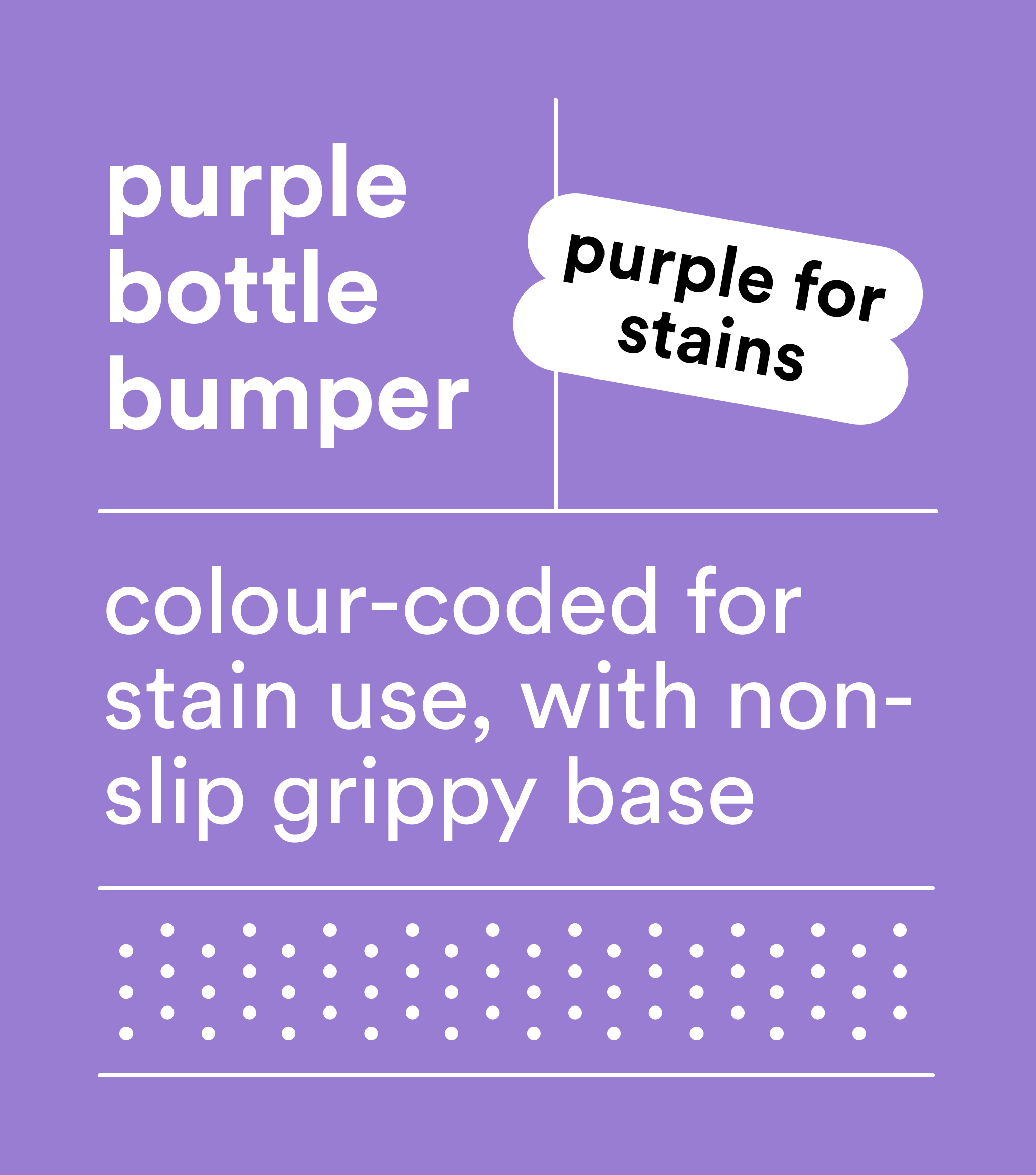 Purple Bottle Bumper