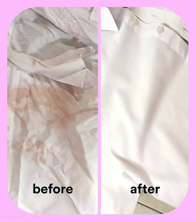 Koh Sensitive Laundry Liquid before and after