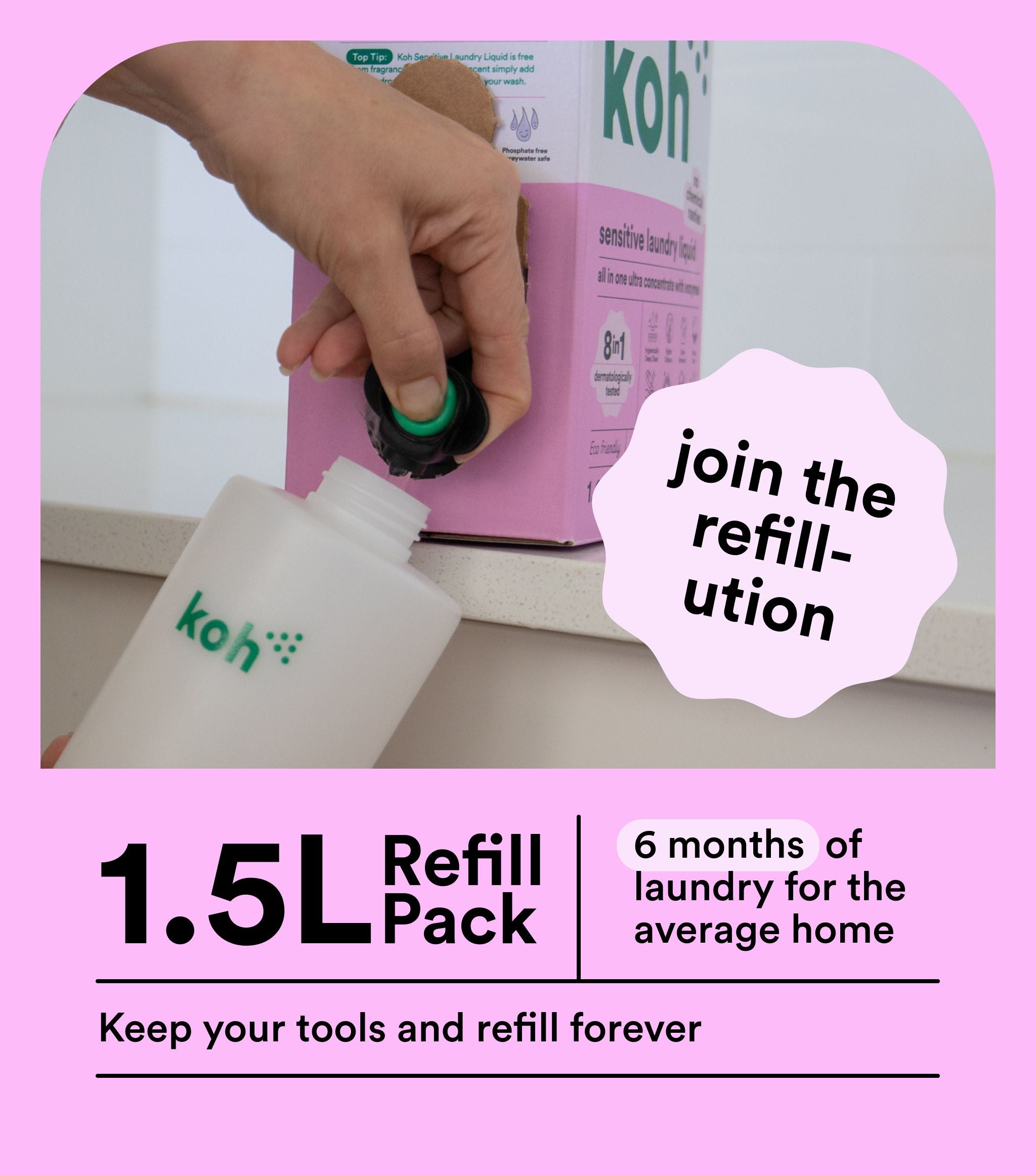 Sensitive Laundry Liquid 1.5L