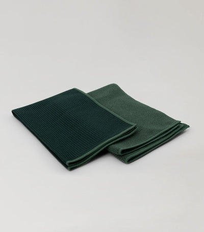 Koh Tea Towels 2pk, waffle and diamond weave microfibre